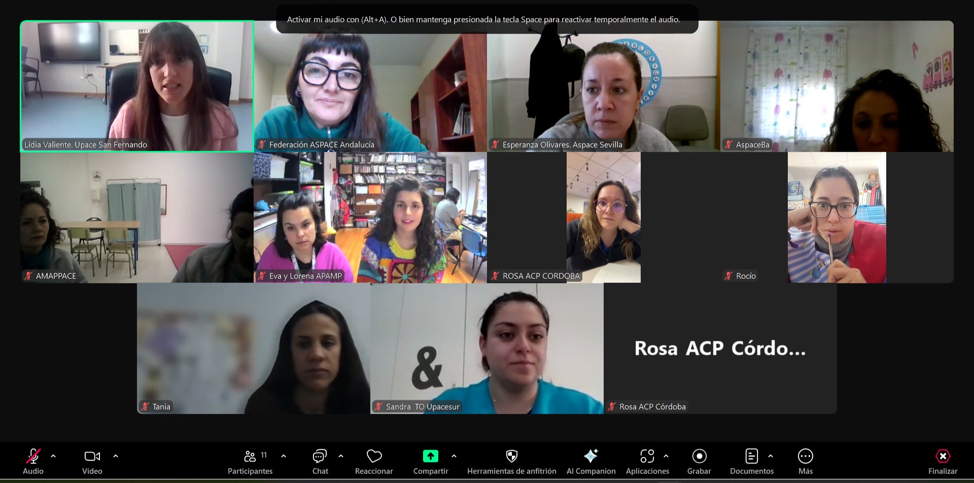 Representantes de las distintas asociaciones se reunen